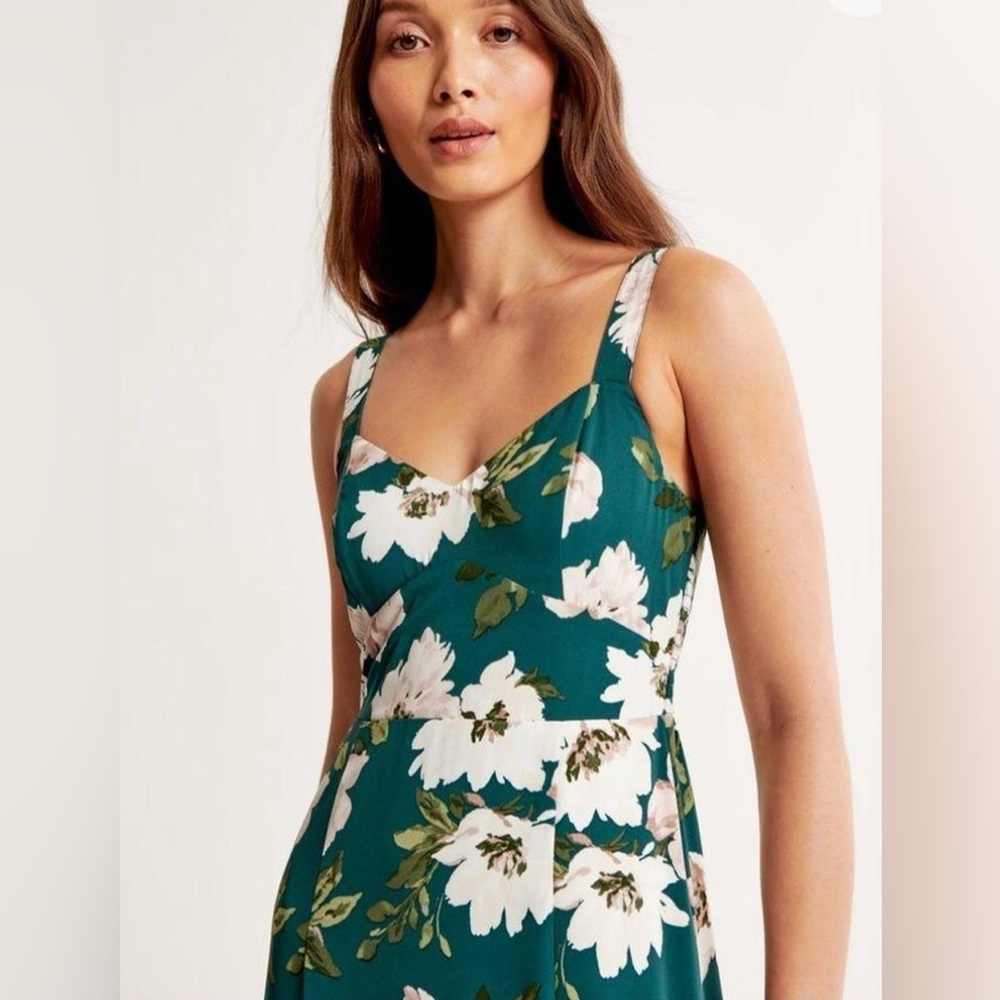ABERCROMBIE & FITCH Drama Ruffle Tiered Maxi Dress size S NWT $150 - Picture 3 of 8